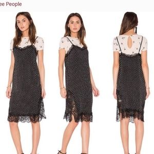 Free People Dresses - FREE PEOPLE Margot 2piece Lacy Overlay Dress SZ 8 Free People Dresses - FREE PEOPLE Margot 2piece Lacy Overlay Dress SZ 8